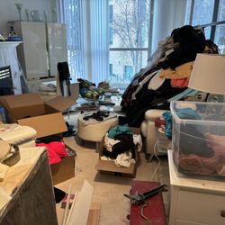 Your Seniors Concierge - Living room that needed sorting and cleaning.