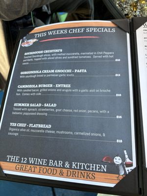 Menu photo 3 The 12 Wine Bar & Kitchen Lincoln, CA Menu photo 3 The 12 Wine Bar & Kitchen Lincoln, CA