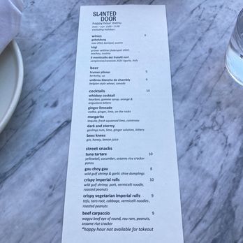 Slanted Door - Happy Hour Menu - Vietnamese Near Me - San Ramon, California Slanted Door - Happy Hour Menu - Vietnamese Near Me - San Ramon, California