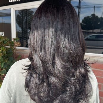 Silver Scissors - Long layered cut - Hair Salons Near Me - Brawley, California