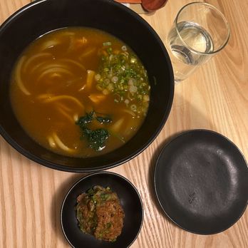 Raku - curry
カレーうどん
chicken or ribeye beef, onion, in thick soup - Japanese Near Me - New York, New York Raku - curry
カレーうどん
chicken or ribeye beef, onion, in thick soup - Japanese Near Me - New York, New York