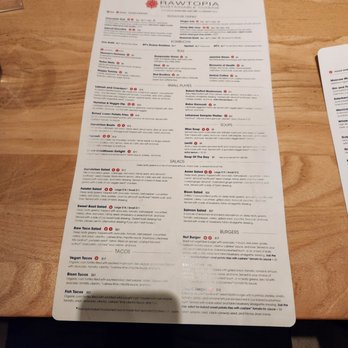Rawtopia - Menu - Burgers Near Me - Millcreek, Utah Rawtopia - Menu - Burgers Near Me - Millcreek, Utah