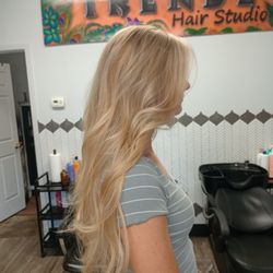 Foliage color blonde . long layers 
Hair by Christina Johnson Nelson.
(559)676-2941