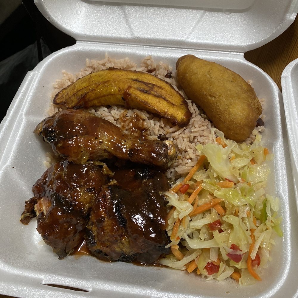 Jerk Chicken with spicy sauce 10/10 every time.