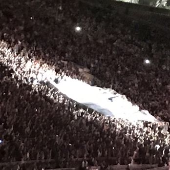 Rose Bowl Stadium - Flag being passed overhead from fan to fan U2 @ The Rose Bowl - Stadiums & Arenas Near Me - Pasadena, California Rose Bowl Stadium - Flag being passed overhead from fan to fan U2 @ The Rose Bowl - Stadiums & Arenas Near Me - Pasadena, California