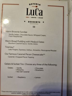 Menu photo 7 Osteria LuCa Huntsville, AL Menu photo 7 Osteria LuCa Huntsville, AL