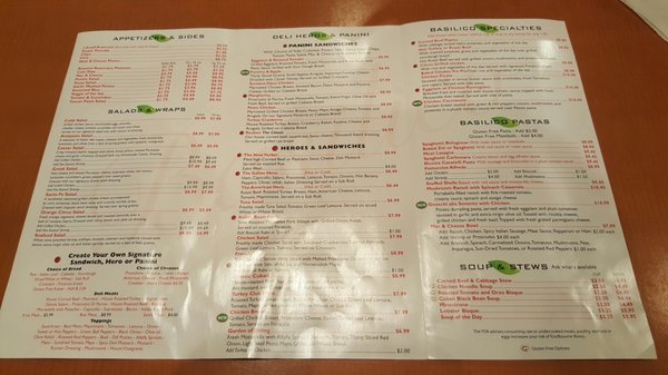 Menu photo 6 Basilico Fredericksburg, VA