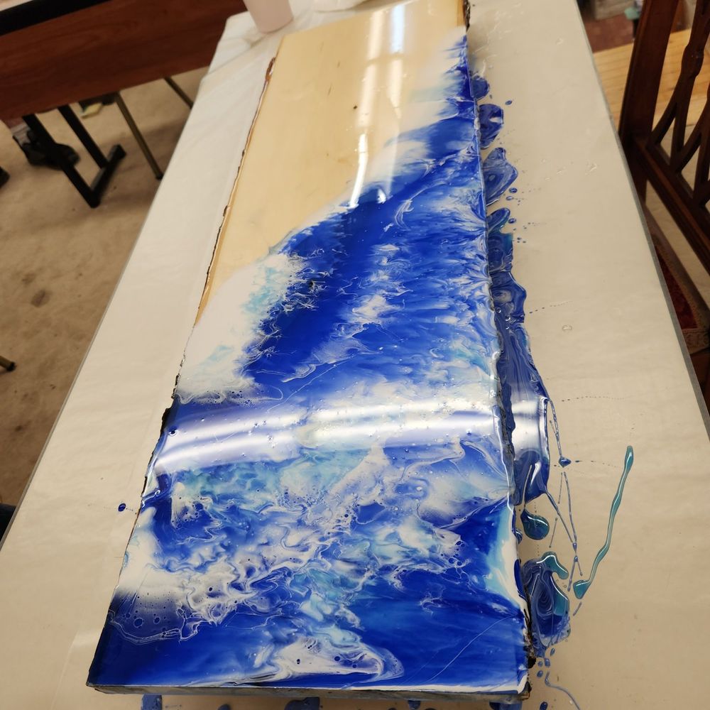 Absolutely Outer Banks - Resin waves class. Live edge wood. - Art Galleries Near Me - Kitty Hawk, North Carolina