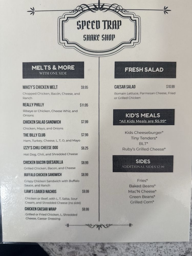 Speed Trap Shake Shop, Ludowici Roadtrippers