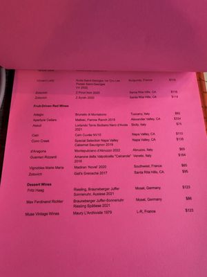 Menu photo 1 Darkroom Santa Ana, CA