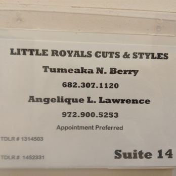 Little Royals Cuts and Styles - Door sign - Kids Hair Salons Near Me - Roanoke, Texas Little Royals Cuts and Styles - Door sign - Kids Hair Salons Near Me - Roanoke, Texas