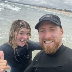 Learn To Surf - Dave and my daughter