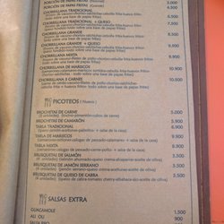 La Massa - Menu