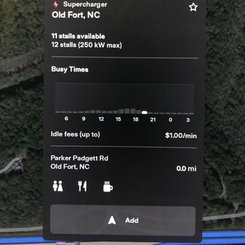 Tesla - Supercharger 250kW - Busy hours - EV Charging Stations Near Me - Old Fort, North Carolina Tesla - Supercharger 250kW - Busy hours - EV Charging Stations Near Me - Old Fort, North Carolina