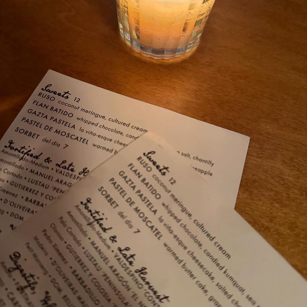Txikito - Dessert menu - Basque Near Me - New York, New York Txikito - Dessert menu - Basque Near Me - New York, New York