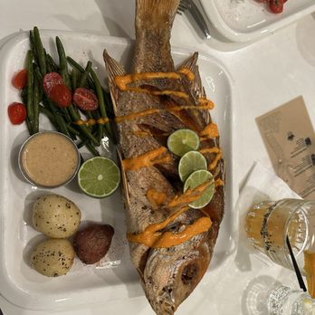Oceana Restaurant - Red snapper: grilled whole - Seafood Near Me - Palm Desert, California Oceana Restaurant - Red snapper: grilled whole - Seafood Near Me - Palm Desert, California