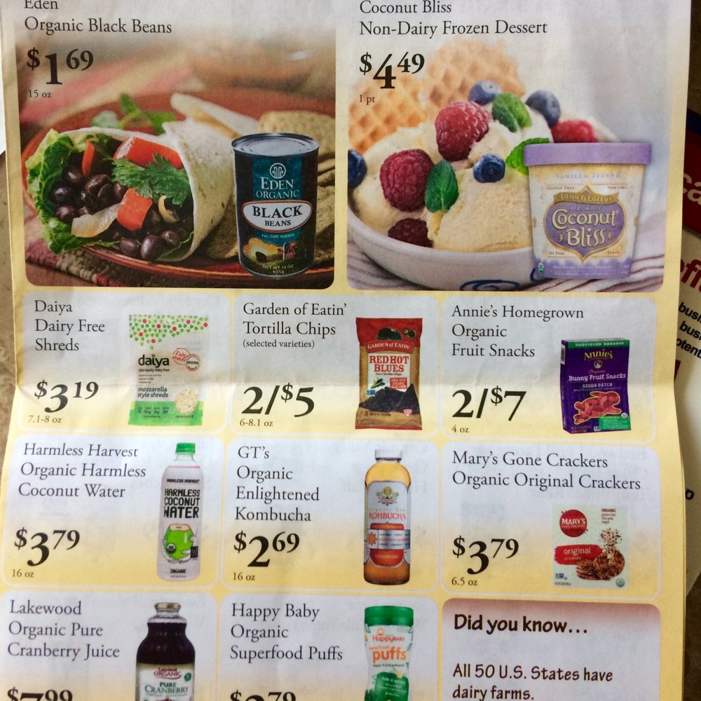 a menu for a variety of foods a menu for a variety of foods