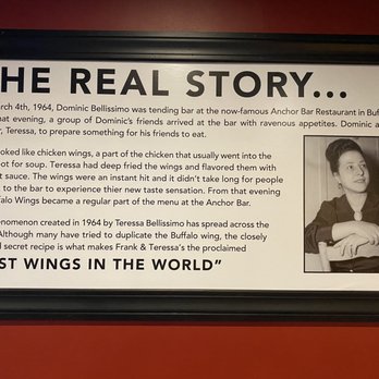 Anchor Bar - The story behind the invention of Buffalo Wings - Chicken Wings Near Me - Williamsville, New York