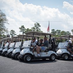Duplin Country Club - Players lined up to start the Member-Guest 2017 Tournament.