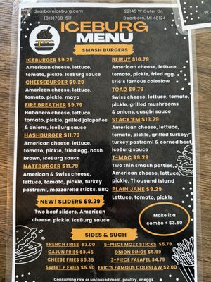 Menu photo 1 IceBurg Dearborn, MI Menu photo 1 IceBurg Dearborn, MI