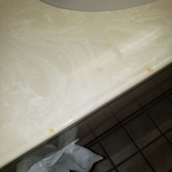 Super 8 by Wyndham Duson Lafayette West Area - Dirty smear on sink - Hotels Near Me - Duson, Louisiana