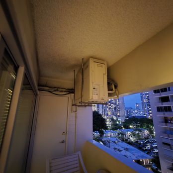 The Equus - This is where they mounted the mini split systems and they generate massive heat that fills your balcony - Hotels Near Me - Honolulu, Hawaii The Equus - This is where they mounted the mini split systems and they generate massive heat that fills your balcony - Hotels Near Me - Honolulu, Hawaii
