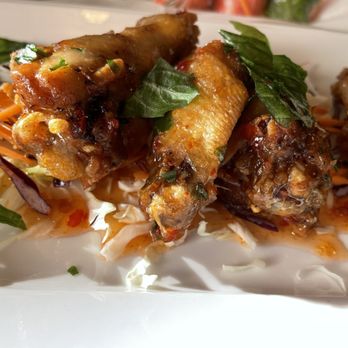 White Jasmin Thai Cuisine - You can't go wrong with Thai wings. Crisp, sweetly spicy and finger licking good! - Thai Near Me - Lansdale, Pennsylvania White Jasmin Thai Cuisine - You can't go wrong with Thai wings. Crisp, sweetly spicy and finger licking good! - Thai Near Me - Lansdale, Pennsylvania