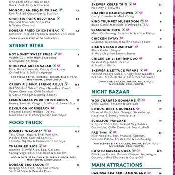 Linger - Menu as of 7/24 - Asian Fusion Near Me - Denver, Colorado