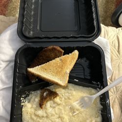 The Food Lab - Grits with cheese, hot sausage and toast off the meter .