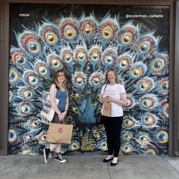 Studio Hope - Peacock mural by Sandor Molinar - Jewelry Near Me - Burbank, California