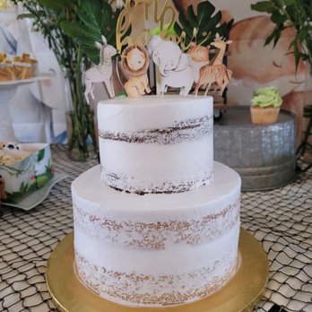 Fortune Bakery - Nake 2 tier chocolate top, vanilla with peaches on bottom. - Bakeries Near Me - San Gabriel, California Fortune Bakery - Nake 2 tier chocolate top, vanilla with peaches on bottom. - Bakeries Near Me - San Gabriel, California