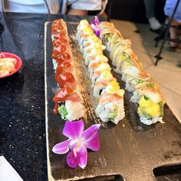 Lemon salmon in the middle Lemon salmon in the middle