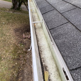 Topeka Gutter Guys - after removing leaves and then washed them after this was tooken.  from what my husband seen. - Gutter Services Near Me