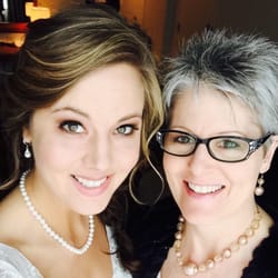 Renew Salon - Here's a picture of my daughter and I on her wedding day. Becca had cut my hair the previous week.