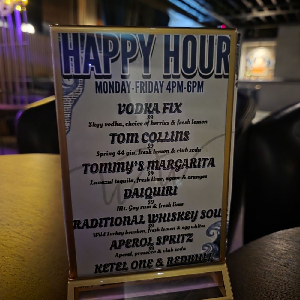 White Whale - Happy hour menu 1 Mar 2026 - Cocktail Bars Near Me - Las Vegas, Nevada White Whale - Happy hour menu 1 Mar 2026 - Cocktail Bars Near Me - Las Vegas, Nevada