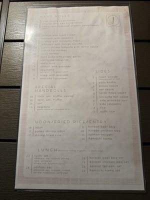 Menu photo 6 moment sushi San Diego, CA Menu photo 6 moment sushi San Diego, CA