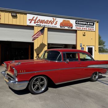 Audiotistics - Our 57 Chevy- after exhaust at Howard's Muffler, another amazing small business in the High Desert- - Car Stereo Installation Near Me - Victorville, California Audiotistics - Our 57 Chevy- after exhaust at Howard's Muffler, another amazing small business in the High Desert- - Car Stereo Installation Near Me - Victorville, California