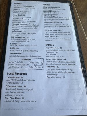 Menu photo 5 The Lobster Bar Newport, RI Menu photo 5 The Lobster Bar Newport, RI