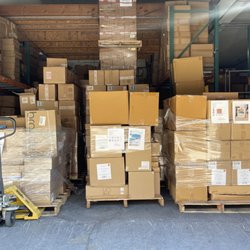 Pallets ready to go, all brand new from Target