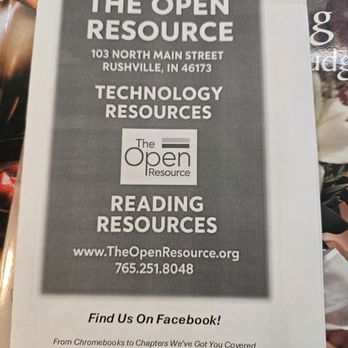 The Open Resource - Used Bookstore Near Me - Rushville, Indiana