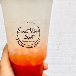 Sweet Vibes Spot - Loaded Tea: 24 calories and 0 sugar. Helps with digestion, clean energy, vitamins and mental focus.