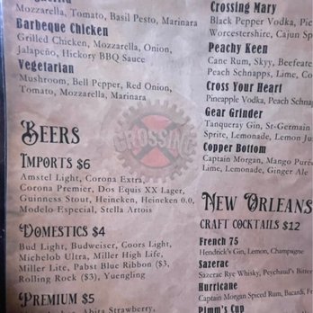 Crossing - Drink menu - Gay Bars Near Me - New Orleans, Louisiana