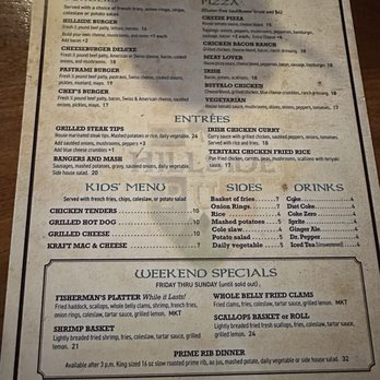 Hillside Pub - Menu 2026 - Pubs Near Me - Canton, Massachusetts