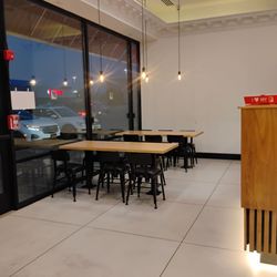 Rachel's Mediterranean Grill - Seating in front