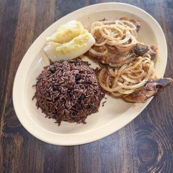 Hialeah Latin American - Pork chops with 2 sides. - Cuban Near Me - Hialeah, Florida Hialeah Latin American - Pork chops with 2 sides. - Cuban Near Me - Hialeah, Florida