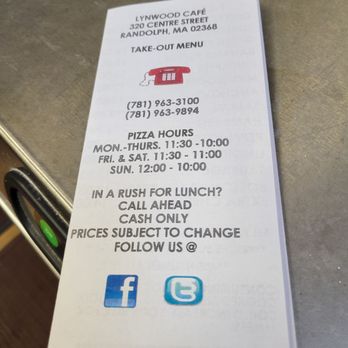 Lynwood Cafe - Pizza Near Me - Randolph, Massachusetts