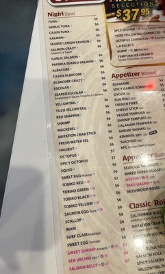 Menu photo 5 Master Sushi & Oyster Las Vegas, NV Menu photo 5 Master Sushi & Oyster Las Vegas, NV