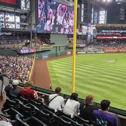 Giant screen.