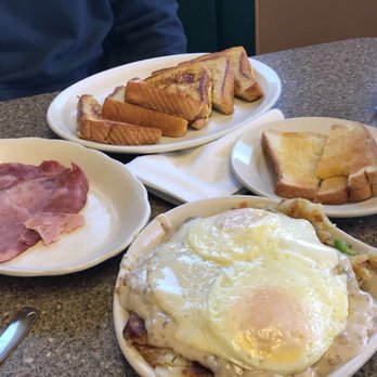 Cozy Grill Cafe - a plate of eggs, toast, ham and toast - American Near Me - Warren, Michigan