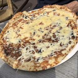 Pannenkoekenhuis De Schaapsbel - Mushroom and cheese pannekoek. So yummy.
